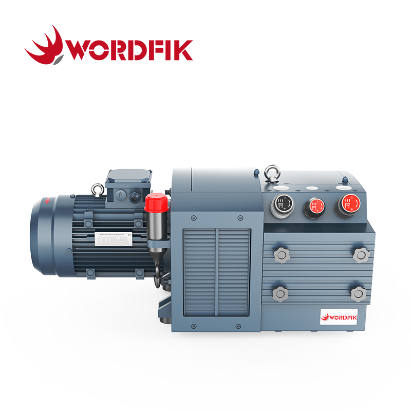 Два всасывающих патрубка Wordfik PVDT60 Безмасляный пластинчато-роторный комбинированный вакуумный насос высокого давления 60 м³/ч 72 м³/ч